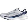 adidas Uomo Crazyquick Boost Padel Shoes, Ftwr White/Silver Met./Dark Blue, 36 2/3 EU