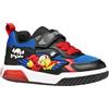 Geox J INEK Boy A Sneaker, Royal/Red, 35 EU