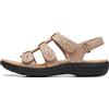 Clarks Sandali bassi da donna Laurieann Vine, Pelle Sabbia, 35.5 EU