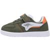 KangaROOS K-lpi Swoopz Ev, Scarpe da Ginnastica Unisex-Bambini, Olive Vibrant Orange, 25 EU