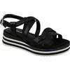 TOM TAILOR Donna 3298805 Sandali con zeppa, Nero, 39 EU