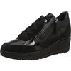Geox D Ilde B, Sneakers Wedge Donna, Nero, 40 EU