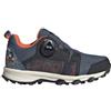 Adidas Unisex - Bambini Terrex Disney Agravic Boa Trail Running Shoe, Wonder Steel/Core Black/Orange, 36 2/3 EU