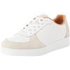 Fitflop Rally Leather/Suede Panel Sneakers, Scarpe da ginnastica Donna, Urban White/Paris Grey (FQ1-A57), 36 EU