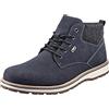 Rieker Stivali stringati da uomo 38419, stivaletti da uomo, Blu, 47 EU