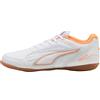 PUMA TRUCO IV JR Scarpe da Calcio, Bianco-Arancio, Argento Brillante, 36, Puma Bianco Arancione Glow Vibrant Silver, 35.5 EU