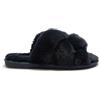 Dr. Scholl's Scholl Softie Pantofole Donna Invernali con Pelliccia Sintentica, Soletta con Tecnologia Memory Cushion - Blu scuro - 38/39 EU