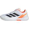 adidas Uomo Defiant Speed 2 Tennis Shoes, Ftwr White/Core Black/Lucid Orange, 40 EU