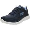 Skechers Burns- Agoura Uomo Scarpe da Ginnastica, Blue, 41.5 EU