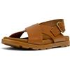 Camper Brutus Sandal K800491, Sandalo con cinturino a X Unisex - Bambini e ragazzi, Marrone medio 004, 31 EU