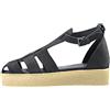 CA'SHOTT A/S Cascamilla Fisherman-Sandali Nubuck, Donna, Nero, 42 EU