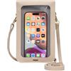 Toptime Borse per telefono da donna a tracolla, borsa a tracolla con tracolla regolabile, Beige, Utility