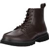 Calvin Klein Uomo Stivali Mezza Gamba Eva Laceup in Pelle, Marrone (Dark Brown/Black), 41
