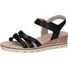 CAPRICE Sandali con Tacco da Donna in Pelle con Plantare, Nero (Black Nappa), 38 EU