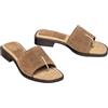 Unisa Sandali da donna in pelle grezza marrone