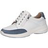 Caprice Sneaker da Donna Bassi in Pelle con Cerniera, Blu (White/Lt.Blue), 41 EU