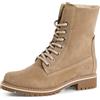 Tamaris Damen WL Lace Boot 1-26993-41, Stivali da Neve Donna, Beige, 39 EU
