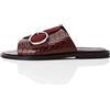 find. Buckle Leather Crocodile, Sandali Punta Aperta Donna
