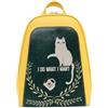 DOGO Women Vegan Leather Yellow Backpack - I Do What I Want Design