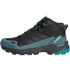 Adidas Uomo Terrex Skychaser AX5 Mid Gore-Tex Hiking Shoes, Core Black/Carbon/Pure Teal, 38 2/3 EU