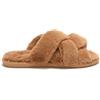 Scholl Softie Pantofole Donna Invernali con Pelliccia Sintentica, Soletta con Tecnologia Memory Cushion - Beige - 38/39 EU