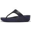 Fitflop Lulu Leather Toepost, Sandali Donna, Deepest Blue, 36 EU