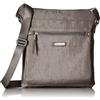 Baggallini Go Bagg with RFID Phone Wristlet, Crossbody Donna, Nero, Taglia Unica