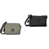 Kipling ABANU, Borse a Tracolla, Donna, Green Moss, Taglia unica CREATIVITY XB, Pochette, Donna, Nero Noir, Taglia unica