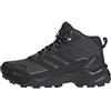 adidas Donna Terrex Skychaser Ax5 Mid Gore-Tex Hiking Shoes, Carbon/Core Black/Semi Flash Aqua, 40 EU
