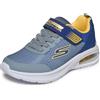 Skechers MICROSPEC Max Advance Squad-Pacer Sneaker, Antracite, 12.5 UK Bambino