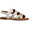 Geox J Karly Girl Sandal, bianco/argento, 37 EU