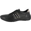 Andrea Conti Damen Low Top Sneaker, Scarpe da Ginnastica Donna, Nero Grigio Argento, 42 EU