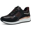 MARCO TOZZI Sneakers Donna Basse Eleganti con Lacci, Black Comb, 39 EU