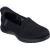 Skechers Donna On-The-Go Flex Camellia Slip-In ALLENATRICE, Black Textile, 37 EU