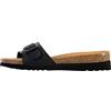 Dr. Scholl's Scholl Ginni, Sandali da donna a 1 cinturino, Nero, 41 EU