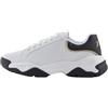 Armani Exchange Sneaker da Donna Wonder, Chunky Sole, Oro Dettagli, Op White Black, 35 EU