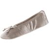 isotoner - Ballerina classica da donna in raso elasticizzato con fiocco in raso e paillettes, 8-9
