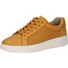 CAPRICE Sneaker da Donna Bassi in Pelle con Lacci, Giallo (Yellow Nappa), 37 EU