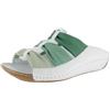 Andrea Conti Damen Pantolette, Mocassino Basso Donna, Bianco Verde Multi, 43 EU