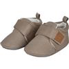 Sterntaler Scarpine primi passi in tela con chiusura in per bambini e neonati, suola antiscivolo con fodera in jersey, Grigio, 18 EU