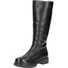 CAPRICE Donna Stivali Alti senza Tacco Foderati Idrorepellenti, Nero (Black Nappa), 37 EU