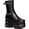 LAMODA Moonwalker, Mid Calf Boot Donna, in Poliuretano Nero, 37 EU