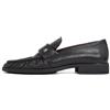 Tommy Hilfiger Donna Mocassino Soft Nappa Pleated Toe Tacco Piccolo, Nero (Black), 36