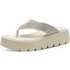 Marco Tozzi Mule da Donna in Tessuto con Morbido Plantare Feel Me Fodera Morbida alla Moda, Beige (Cream), 36 EU