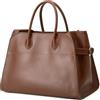 Yafirgeer Grande borsa a tracolla da donna in pelle vegana, stile retrò, con maniglia superiore, borsa da lavoro alla moda in pelle PU