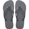 Havaianas Top Brasil Unisex - Adulto FlipFlop Steel Grey 35 EU