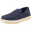 TOMS Alonso Loafer Rope, Mocassino Basso Uomo, Navy Heritage Canvas/Suede, 44 EU