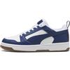 PUMA Rebound V6 Low, Sneaker Unisex - Adulto, White Blue Jewel Gum, 37.5 EU