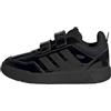 adidas Unisex - Bambini e Ragazzi Tensaur Sport 3.0 Hook And Loop Kids Shoes, Core Black/Core Black/Core Black, 38 2/3 EU