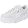 PUMA Women Karmen L Sneakers, Puma White-Puma White-Puma Silver, 43 EU